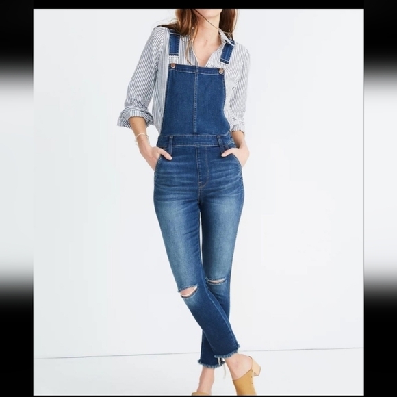 Madewell Denim - MADEWELL Roadtripper Overalls in Brodie Wash Sz Small